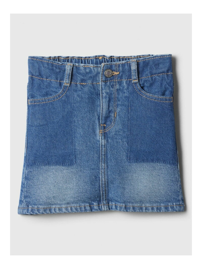 GAP（ギャップ）(K)babyGap ウォッシュウェル デニムスカートリサイクル素材を5%使用Better denim. Better planet. 独自の洗浄技術「ウォッシュウェル」 を使って生産しています。ウォッシュウェルは2016年に導入され、これまで何億リットルもの水を節約 (従来比) しています。やや伸縮性のあるデニムスナップボタン留め (サイズ2Tー5Tはかぎホック留めとジッパーフライ付き)フロントにスラントポケット、後ろにパッチポケット腰から太ももにかけてリラックスフィット※商品タグに記載の価格とサイト上の販売価格が異なる事があります。型番：862258-006-612 KK5016【採寸】サイズ対応サイズウエスト最小ウエスト最大スカート丈6-12M70cm44.0cm52.0cm19.0cm2YRS95cm48.0cm58.0cm23.0cm3YRS100cm48.0cm59.0cm25.0cm4YRS105cm49.0cm60.0cm27.0cm5YRS110cm49.0cm62.0cm29.5cm12-18M80cm46.0cm54.0cm20.5cm18-24M90cm47.0cm56.0cm22.5cm商品のサイズについて【商品詳細】パキスタン素材：コットン99%ポリウレタン1%サイズ：6-12M、2YRS、3YRS、4YRS、5YRS、12-18M、18-24M洗濯機洗い可※画面上と実物では多少色具合が異なって見える場合もございます。ご了承ください。商品のカラーについて 【予約商品について】 ※「先行予約販売中」「予約販売中」をご注文の際は予約商品についてをご確認ください。 ■重要なお知らせ※ 2点以上ご購入の場合、全ての商品が揃い次第一括でのお届けとなります。お届け予定日の異なる商品をお買い上げの場合はご注意下さい。お急ぎの商品がございましたら分けてご購入いただきますようお願い致します。発送について ※ 買い物カートに入れるだけでは在庫確保されませんのでお早めに購入手続きをしてください。当店では在庫を複数サイトで共有しているため、同時にご注文があった場合、売切れとなってしまう事がございます。お手数ですが、ご注文後に当店からお送りする「ご注文内容の確認メール」をご確認ください。ご注文の確定について ※ Rakuten Fashionの商品ページに記載しているメーカー希望小売価格は、楽天市場「商品価格ナビ」に登録されている価格に準じています。 商品の価格についてGAPGAPのミニスカートスカートご注文・お届けについて発送ガイドラッピンググッズ3,980円以上送料無料ご利用ガイド