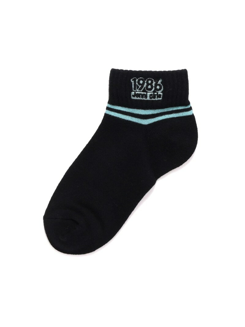 JENNI カジュアルロゴショートソックス ジェニィオンラインショップ 靴下・レッグウェア 靴下 ピンク ホワイト ブラック