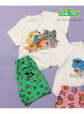 BREEZE SESAME STREET ワンマイルパジャマ エフオーオンラインストア インナー・ルームウェア パジャマ ピンク グリーン