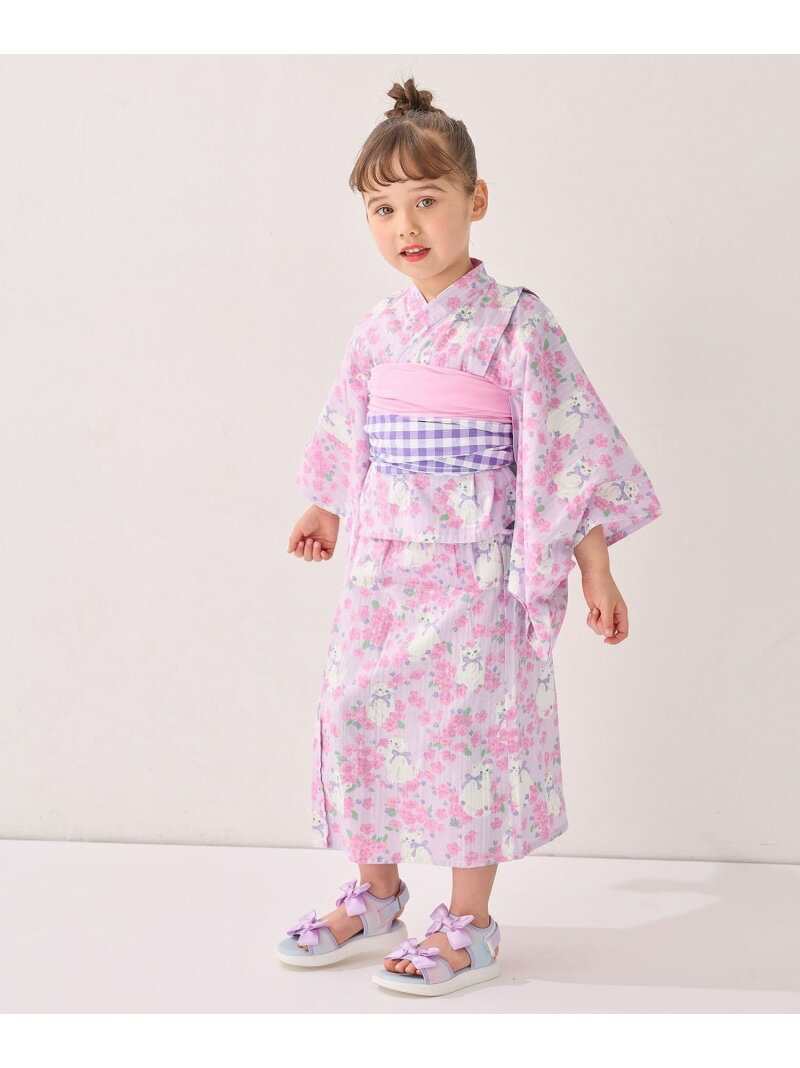 【SALE／30%OFF】any FAM KIDS 3WAY ロング丈 浴衣 セット エニィファム 着物・浴衣・和装小物 着物【RBA_E】【送料無料】のサムネイル