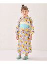 【SALE/30%OFF】any FAM KIDS 3WAY ロング丈 浴衣 セット エニィファム 着物・浴衣・和装小物 着物 パープル【RBA_E】【送料無料...