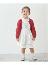 【SALE/50%OFF】petit main 【サンリオ】ジャンパースカート ナルミヤオンライン ワンピース・ドレス ジャンパースカート ブルー ホワイト【RBA_E】