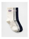 【SALE/40%OFF】GAP (K)SAKURA GAPロゴ クルーソックス 3足セット (キッズ) ギャップ 靴下・レッグウェア 靴下【RBA_E】
