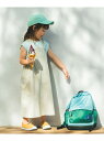【SALE/30%OFF】BEAMS mini コットン サロペット ワンピース 2025SS(90~140cm) ビームス ミニ ワンピース・ドレス ドレス カーキグリーン ホワイト【RBA_E】