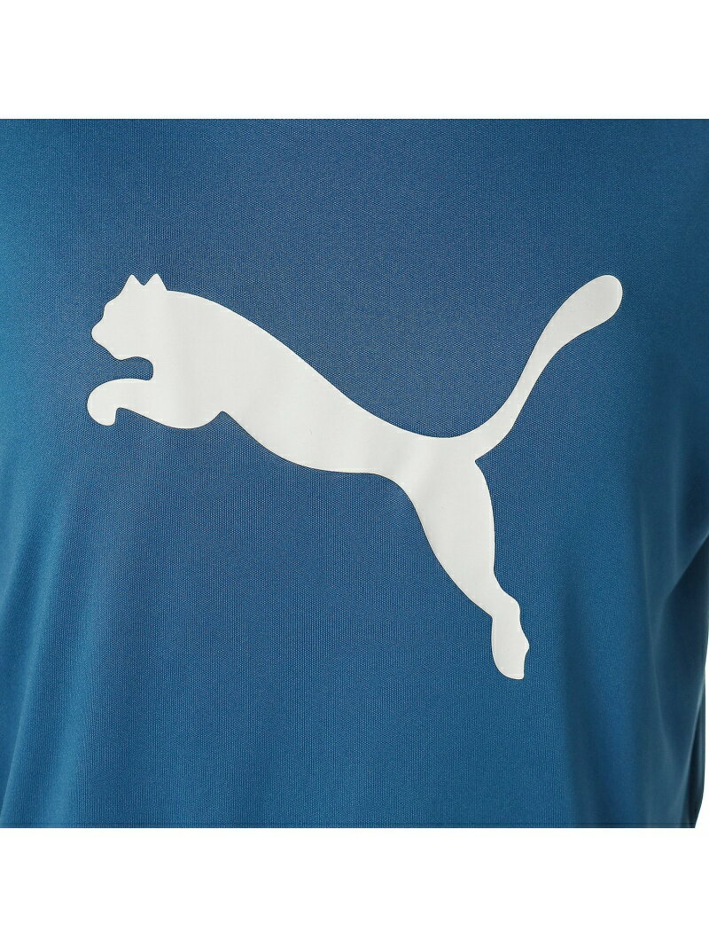 PUMA キッズ ボーイズ ACTIVE SPORTS CAT ポリ Tシャツ 120-160cm プーマ カットソー Tシャツ ブルー