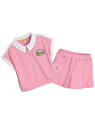 【SALE/30%OFF】moimoln セーチプリーツセットアップ モイモルン トップス ポロシャツ ピンク【RBA_E】