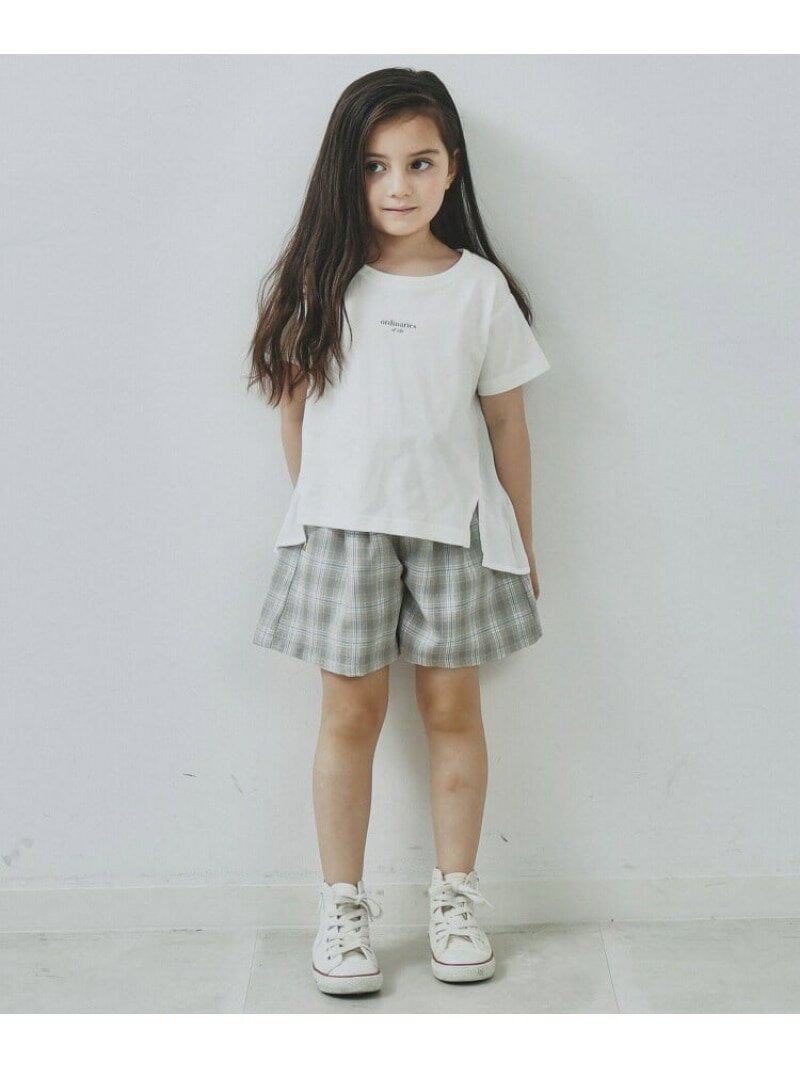 【SALE／10%OFF】THE SHOP TK 【110-150】マリン風キュロットパンツ ザ ショップ ティーケー パンツ その他のパンツ グレー【RBA_E】