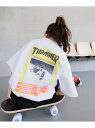 BAYFLOW 【THRASHER(スラッシャー)】別注ポスターロゴT(KIDS) ベイフロー トップス カットソー・Tシャツ ブラック ホワイト ネイビー【送...