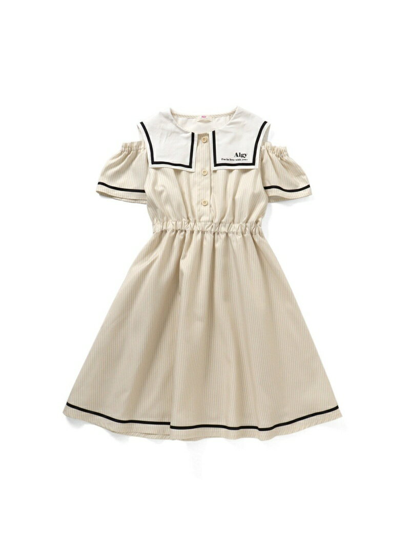 【SALE／30%OFF】ALGY オフショルセーラーワンピ エフオーオンラインストア ワンピース・ドレス ワンピース ベージュ パープル ブルー【RBA_E】【送料無料】のサムネイル