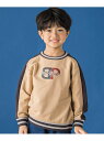 【SALE/50%OFF】BeBe Petits Pois Vert ロゴ入り編立リブトレーナー(95~150cm) ベベ オンライン ストア トップス スウェ...