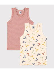 PETIT BATEAU タンクトップ2枚組 プチバトー インナー・ルームウェア その他のインナー・ルームウェア【送料無料】