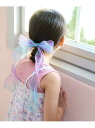 Lycee mine オーロラビッグリボンヘアクリップ ナルミヤオンライン ヘアアクセサリー その他のヘアアクセサリー パープル ピンク