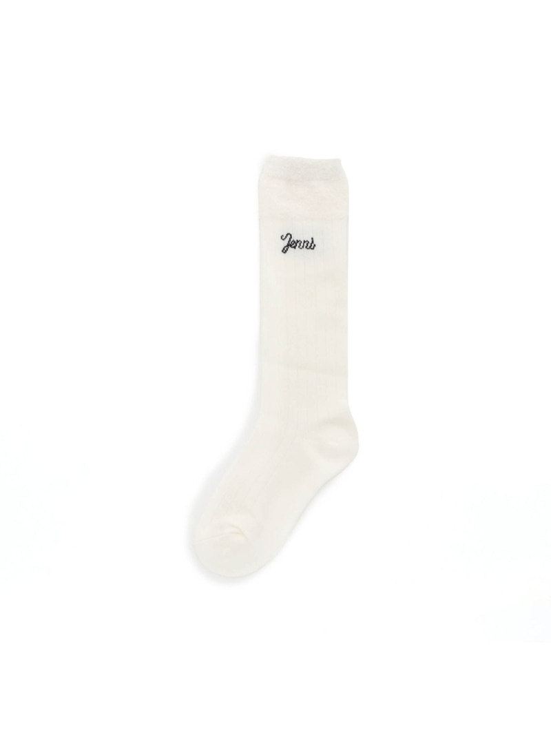 JENNI シャギーリブハイソックス ジェニィオンラインショップ 靴下・レッグウェア 靴下 ブラック ホワイト パープル 2