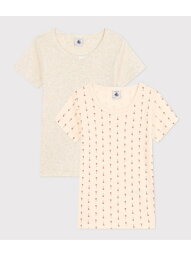 PETIT BATEAU 半袖Tシャツ2枚組 プチバトー インナー・ルームウェア その他のインナー・ルームウェア【送料無料】