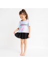 branshes 【WEB限定/水着】カバーアップ付き3点セット ブランシェス 水着・スイムグッズ 水着 ブルー【送料無料】