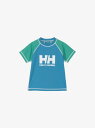 HELLY HANSEN ショートスリーブ HHクルーラッシュガード(キッズ) ヘリーハンセン 水着・スイムグッズ その他の水着・スイムグッズ ホワイト ネイビ...