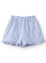 【SALE/20%OFF】Pupil House 裾フリルショートパンツ ナルミヤオンライン パンツ その他のパンツ ブルー ピンク【RBA_E】