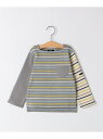 【SALE/30%OFF】SHIPS KIDS SHIPS KIDS:80~90cm / オーガニック コットン ボーダー 長袖 TEE シップス トップス カットソー・Tシャツ グレー ネイビー【RBA_E】【送料無料】
