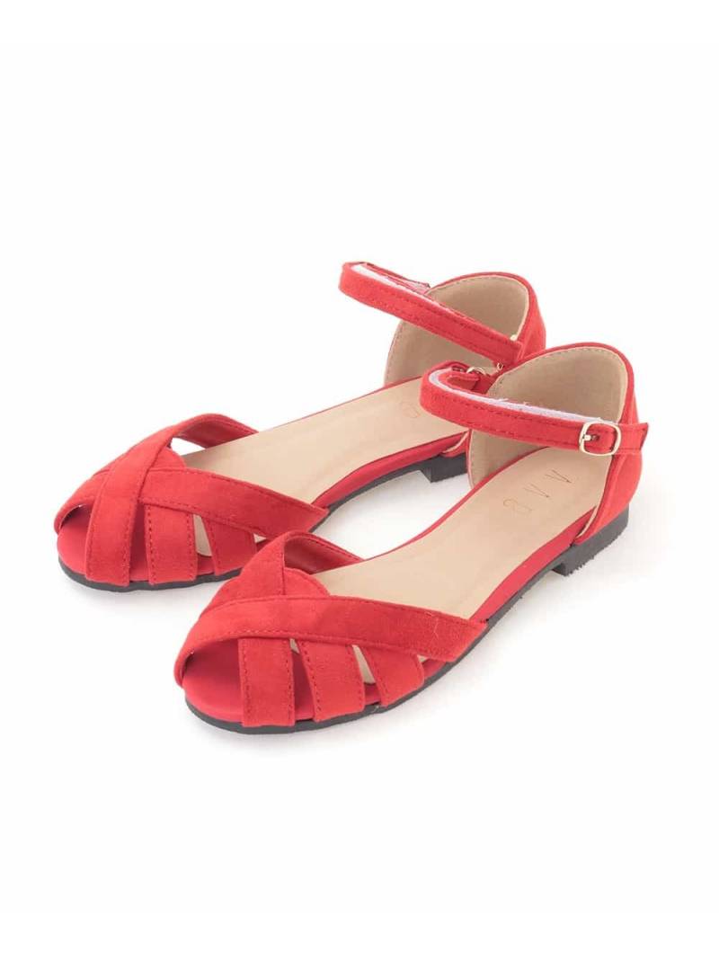 【SALE／60%OFF】a.v.v [KIDS]クロスデザインサンダル アー・ヴェ・ヴェ シューズ・靴 サンダル ブラッ..