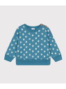 【SALE/20%OFF】PETIT BATEAU プリントプルオーバー プチバトー トップス スウェット・トレーナー グリーン【RBA_E】【送料無料】