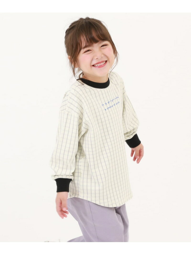 【SALE／68%OFF】devirock 【つむぱぱコラボ】適当に着られる 表裏も前後もない 長袖Tシャツ デビロック トップス カットソー・Tシャツ ブルー ホワイト【RBA_E】のサムネイル