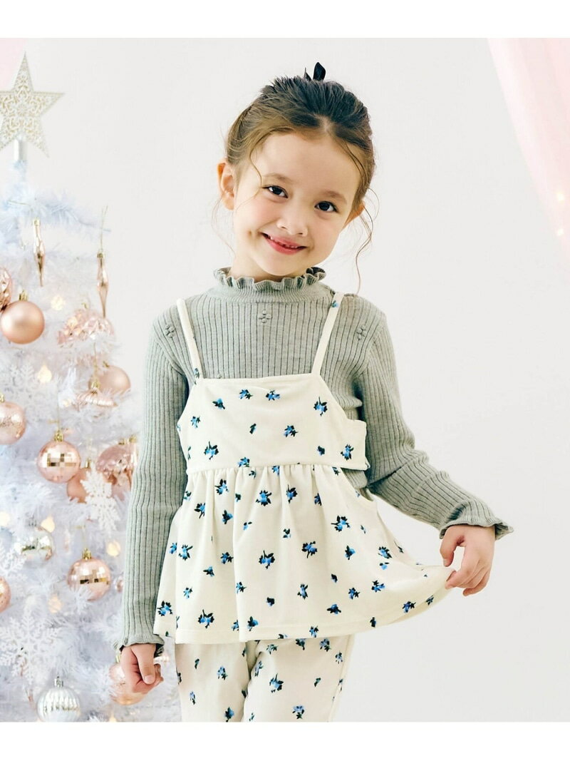 apres les cours ベロアサイドオープンビスチェ エフオーオンラインストア トップス キャミソール グレ..