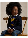 POLO RALPH LAUREN (ボーイズ 2才~7才)ケーブル コットン フーデッド フルジップ セーター ラルフローレン トップス ニット ネイビー【送...