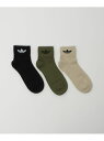 UNITED ARROWS green label relaxing <adidas Originals>ミッド アンクルソックス / キッズ 19cm-21cm ユナイテッドアローズ グリーンレーベルリラクシング 靴下・レッグウェア 靴下 グリーン