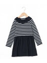 【SALE／30%OFF】PETIT BATEAU ラメマリニエール長袖ワンピース プチバトー ワンピース・ドレス ワンピース【RBA_E】【送料無料】