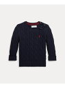 POLO RALPH LAUREN (ベビー)ケーブルニット コットン セーター ラルフローレン トップス ニット ネイビー【送料無料】