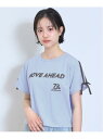 【SALE/30%OFF】Lovetoxic 【LTXC】【吸水速乾/さらさら】袖リボンゲームT ナルミヤオンライン トップス カットソー・Tシャツ ネイビー ブルー ホワイト【RBA_E】