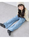 CIAOPANIC TYPY 【WEB限定】【KIDS】配色ハマグリステッチ微フレアパンツ チャオパニックティピー パンツ その他のパンツ ブルー グレー ブラ...