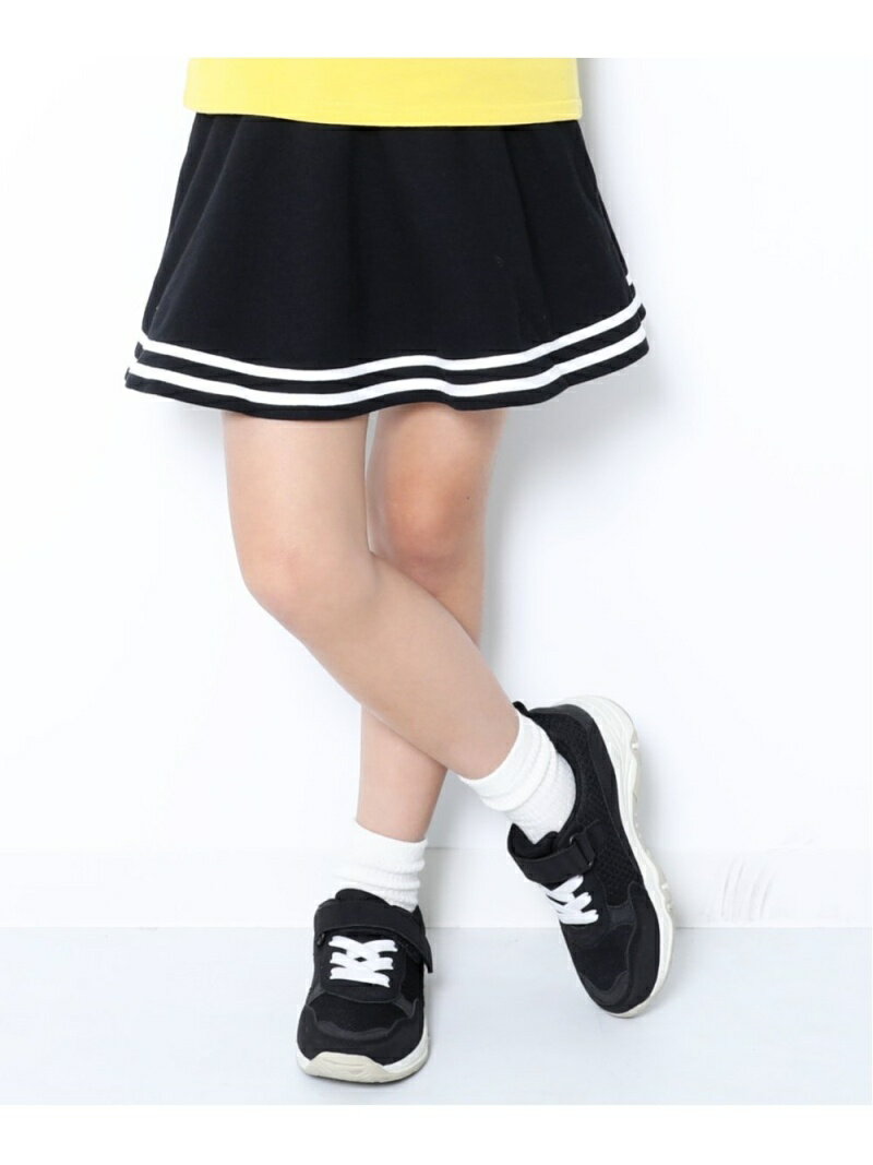 【SALE／10%OFF】devirock 1分丈ラインスカッツ 女の子 ベビー ボトムス スカート デビロックストア 子供服 キッズ デビロック スカート フレアスカート ブラック ネイビー【RBA_E】