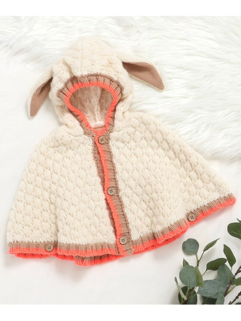 BREEZE FUN!FAN!ANIMAL ぽこぽこニットケープ エフオーオンラインストア トップス パーカー・フーディ..