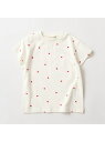 branshes 【ブランシェスmini】総柄半袖Tシャツ ブランシェス トップス カットソー・Tシャツ ホワイト パープル ブラック ブルー