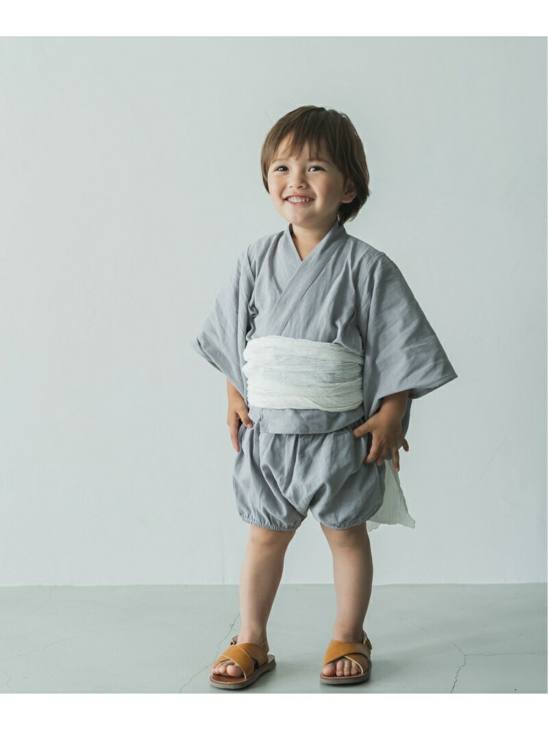 riziere 2WAYベビーセパレート浴衣 リジェール 着物・浴衣・和装小物 浴衣 グレー ピンク【送料無料】のサムネイル