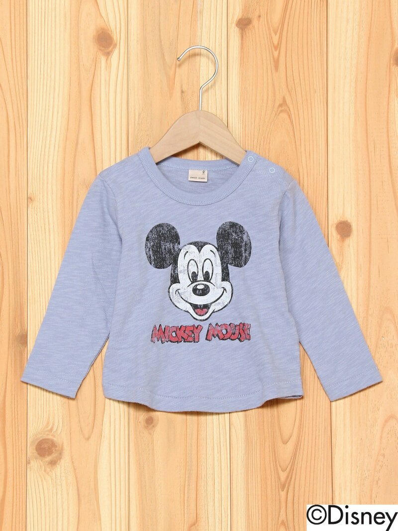 petit main ミッキー×ロゴT プティマイン