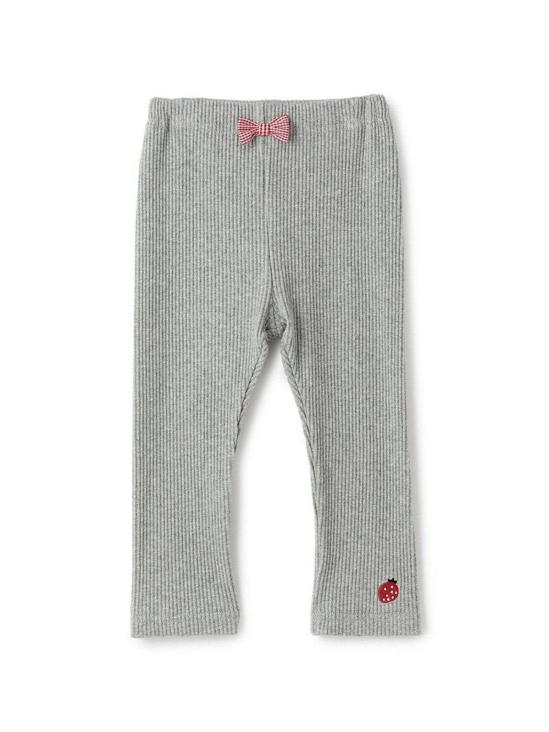 baby cheer 【福袋】女児イチゴ刺しゅうリボンレギンス ナルミヤオンライン 靴下・レッグウェア レギンス・スパッツ グレーのサムネイル