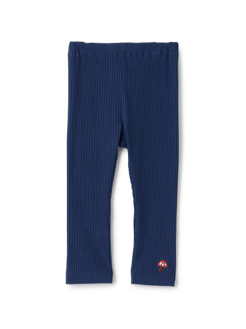 baby cheer 【福袋】男児キノコ刺しゅうテレコレギンス ナルミヤオンライン 靴下・レッグウェア レギンス・スパッツ ネイビーのサムネイル