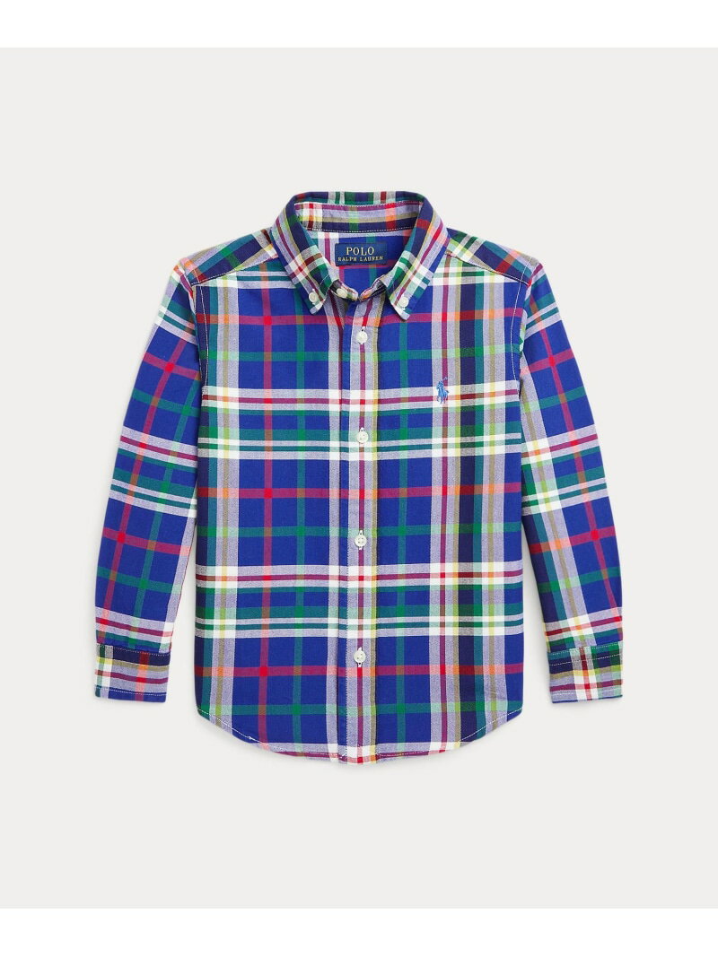 【SALE／50%OFF】POLO RALPH LAUREN (ボーイズ 2才~7才)プラッド コットン オックスフォード シャツ ラルフローレン トップス シャツ・ブラウス【RBA_E】【送料無料】