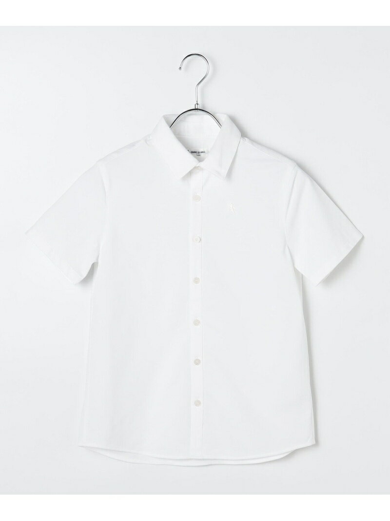 【SALE／50%OFF】COMME CA FILLE [ 140cm~ ] ハイゲージ鹿の子 シャツ コムサ・フィユ トップス シャツ・ブラウス ホワイト【RBA_E】【送料無料】