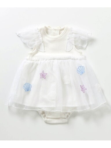 【SALE/40%OFF】apres les cours シェルモチーフチュールロンパス エフオーオンラインストア マタニティウェア・ベビー用品 ロンパース・カバーオール ホワイト【RBA_E】 【SALE/40%OFF】apres les cours シェルモチーフチュールロンパス エフオーオンラインストア マタニティウェア・ベビー用品 ロンパース・カバーオール ホワイト【RBA_E】