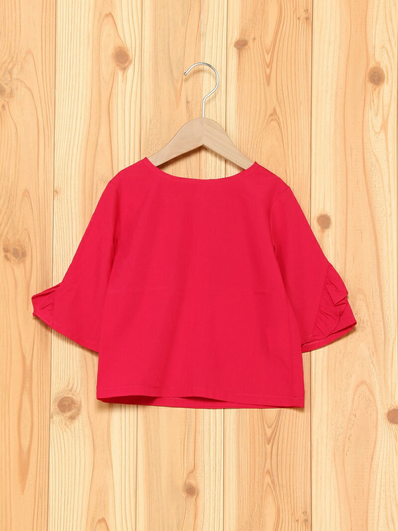 袖フリルブラウス プティマイン