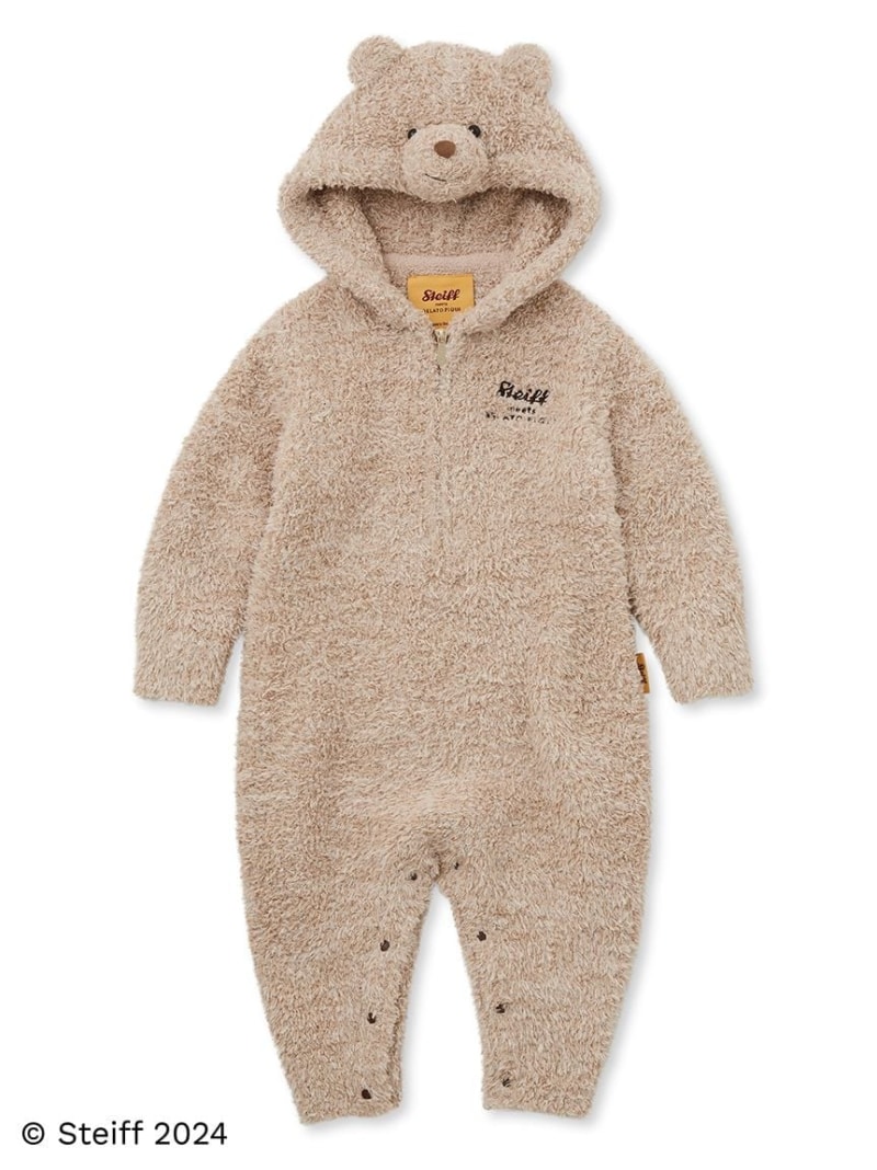 【SALE／30%OFF】gelato pique 【販路限定商品】【Steiff】【BABY】Jimmyロンパース ジェラートピケ マタニティウェア・ベビー用品 ロンパース・カバーオール レッド【RBA_E】【送料無料】