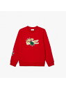 【SALE／50 OFF】LACOSTE KIDSシーズナルグラフィッククルーネックスウェット ラコステ トップス スウェット トレーナー レッド【RBA_E】【送料無料】