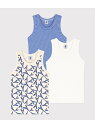 【SALE/10%OFF】PETIT BATEAU タンクトップ3枚組 プチバトー インナー・ルームウェア その他のインナー・ルームウェア【RBA_E】【送料無...