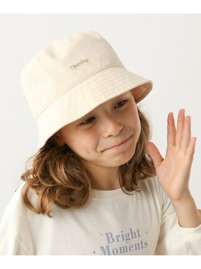 GLOBAL WORK (K)アラエルUVバケットハット グローバルワーク 帽子 ハット ホワイト ブラックのサムネイル