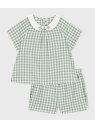 PETIT BATEAU ベビー2点セット プチバトー トップス シャツ・ブラウス ホワイト【送料無料】