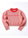【SALE/62%OFF】MARNI MARNI/(K)MARNI(マルニ)Kids & Junior ブランドロゴ長袖ニット シフォン トップス ニット ピン...
