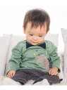 【SALE/50%OFF】fillot de bebe reduction 裏毛恐竜パッチトレーナー(70~90cm) ベベ オンライン ストア トップス スウ...